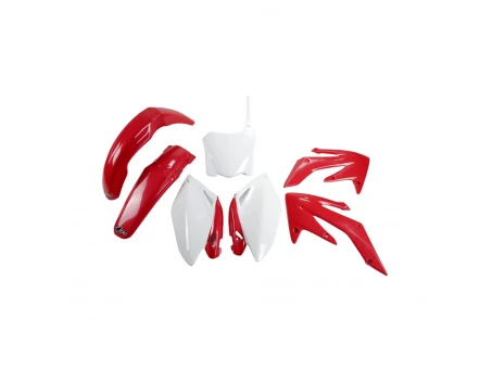Kit complet plastice UFO HONDA CRF 250R 08-09 culoare OEM 08 (Rosu/Alb) (HO112E999) | HOKIT112999