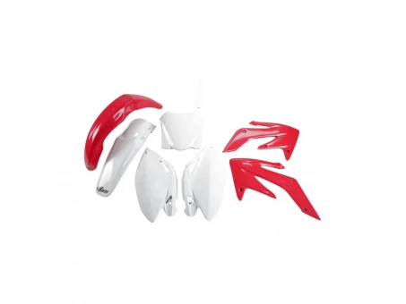 Kit complet plastice UFO HONDA CRF 250R 08-09, culoare OEM 09 (Rosu/Alb) | HOKIT112B999