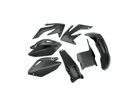 Kit complet plastice UFO HONDA CRF 250R 11-13, CRF 450R 11-12 culoare Negru (HO114E001) | HOKIT114001