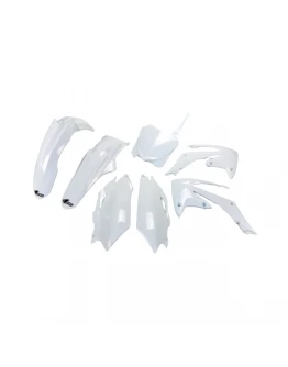 Kit complet plastice UFO HONDA CRF 250R '11-'13, CRF 450R '11-'12 culoare Alb (HO115E041)