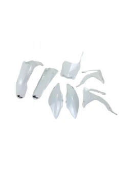 Kit complet plastice UFO HONDA CRF 450 '13-'16, CRF 250R '14-'17 culoare Alb(HO116E041)