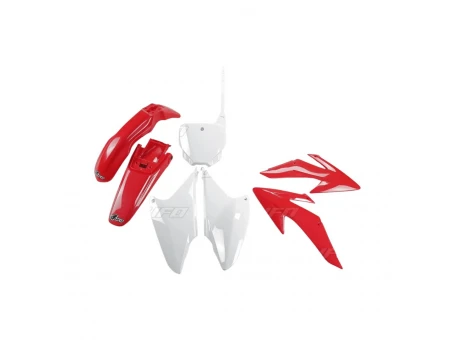 Kit complet plastice UFO HONDA CRF 230 08-14 culoare OEM (Rosu/Alb) (HO117E999) | HOKIT117999