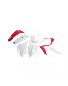 Kit complet plastice UFO HONDA CRF 230 '15-'18 culoare OEM (Rosu/Alb) (HO118E999)