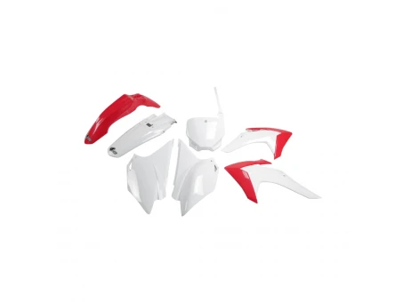 Kit complet plastice UFO HONDA CRF 230 15-18 culoare OEM (Rosu/Alb) (HO118E999) | HOKIT118999