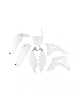 Kit complet plastice UFO HONDA CRF 250R '18-'21, CRF 450R '17-'20 culoare Alb (HO119E041)