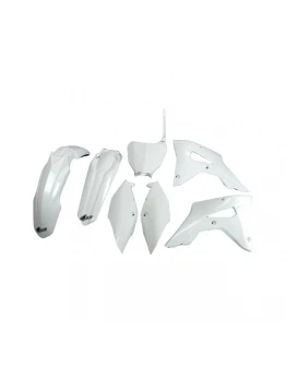 Kit complet plastice UFO HONDA CRF 250RX '19-21, CRF 450RX '17-20, culoare Alb (HO120E041)