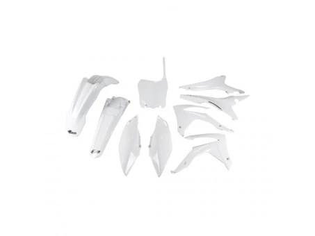 Kit complet plastice UFO HONDA CRF 250R 14-17, CRF 450R 13-16 culoare Alb (HO121E041) | HOKIT121041