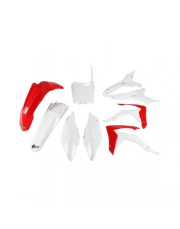 Kit complet plastice UFO HONDA CRF 250R '14-17, CRF 450R '13-16 culoare OEM (Rosu/Alb)