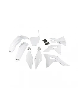 Kit complet plastice UFO HONDA CRF 250R '18-'21, CRF 450R '17-'20 culoare Alb (HO123E041)