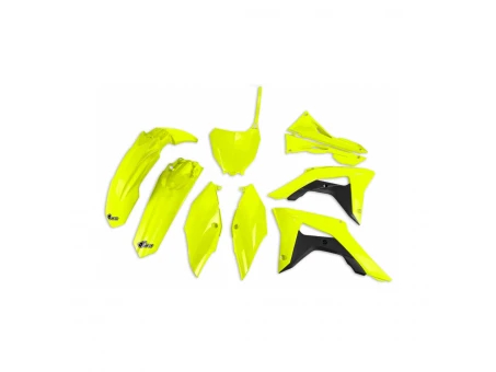 Kit complet plastice UFO HONDA CRF 250R 18-21, CRF 450R 17-20 culoare Galben Fluo (HO123DFLU) | HOKIT123DFLU