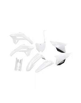 Kit Plastic Complet UFO cu Protecții Telescop Honda CRF 250R ’22-’24 / CRF 450R ’21-’24 - Alb