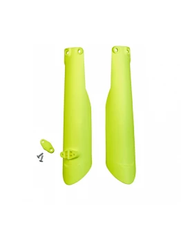 Protectie suspensie fata UFO HUSQVARNA TC 125/250 15-20, TC 300 15-20, TE/TX 125/250/300 16-20, FC 250/350/450 15-20, FE 250/350/450 16-20 culoare Galben Fluo