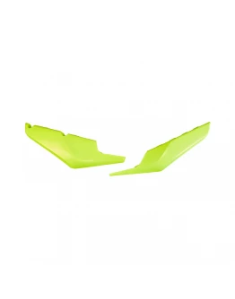 Carene laterale UFO HUSQVARNA TC 125/250 '19-22, FC 250/350/450 '19-22, TE 150/250/300 '20-22, FE 250/350/450/501 '20-22 culoare Galben Fluo