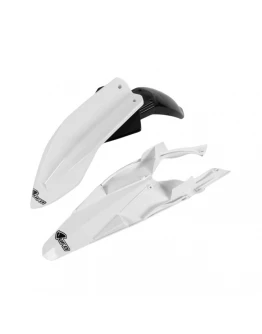 Set aripa fata spate UFO HUSQVARNA TC 449 4T '11 culoare Alb (HU03339041, HU03342041)