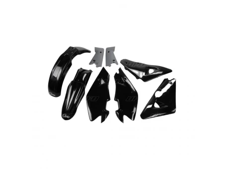 Kit complet plastice UFO HUSQVARNA 2T 00-04, 4T 02-04 culoare Negru (HU600E001) | HUKIT600001