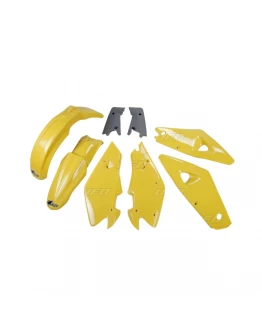 Kit complet plastice UFO HUSQVARNA 2T '00-'04, 4T '02-'04 culoare OEM (Galben/ Gri) (HU600E999)