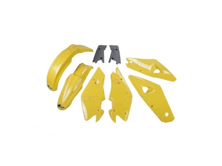 Kit complet plastice UFO HUSQVARNA 2T 00-04, 4T 02-04 culoare OEM (Galben/ Gri) (HU600E999) | HUKIT600999