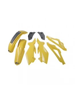 Kit complet plastice UFO HUSQVARNA TC 125/250 '05-07 culoare Galben / Gri (HU602E103)