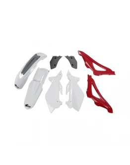Kit complet plastice UFO HUSQVARNA CR 125/250 2T '06-08 culoare OEM '06 (Alb/Gri/Rosu) (HU603E999)