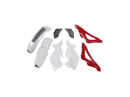 Kit complet plastice UFO HUSQVARNA CR 125/250 2T 06-08 culoare OEM 06 (Alb/Gri/Rosu) (HU603E999) | HUKIT603999