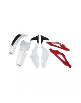 Kit complet plastice UFO HUSQVARNA TC 450 4T '08-'10 culoare OEM (Alb/Rosu/Negru) (HU609E999)