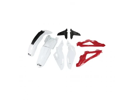 Kit complet plastice UFO HUSQVARNA TC 250/300/450 09-13 culoare OEM (Alb/Rosu/Negru) (HU610E999) | HUKIT610999
