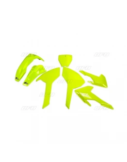 Kit complet plastice UFO HUSQVARNA TC/FC 125/250/300/350/450 '16-'18 (cu exceptia TC 250 '16) culoare Galben Fluo (HU616DFLU)