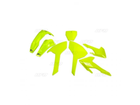 Kit complet plastice UFO HUSQVARNA TC/FC 125/250/300/350/450 16-18 (cu exceptia TC 250 16) culoare Galben Fluo (HU616DFLU) | HUKIT616DFLU
