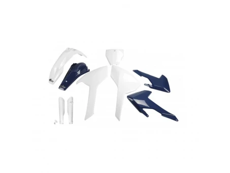 Kit complet plastice UFO (FULL KIT) HUSQVARNA TC/FC 125/250/300/350/450 16-18 (cu exceptia TC 250 16) culoare OEM 16 (Alb/Albastru) (HU616E999) | HUKIT616F999