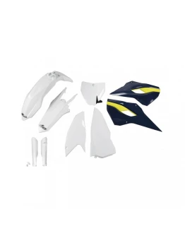 Kit complet plastice UFO (FULL KIT) HUSQVARNA TC 250 '16, culoare OEM (Alb/Albastru) (HU617E999)