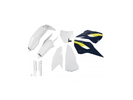 Kit complet plastice UFO (FULL KIT) HUSQVARNA TC 250 16, culoare OEM (Alb/Albastru) (HU617E999) | HUKIT617F999
