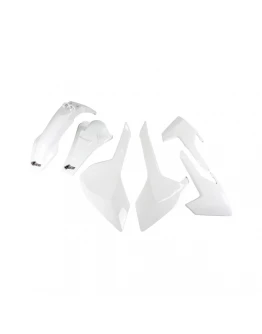 Kit complet plastice UFO HUSQVARNA TE/TX 125/250/300 '17-19, FE 250/350/450/501 '17-19 culoare Alb (HU618E041)