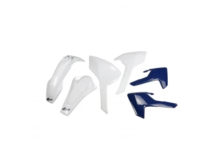 Kit complet plastice UFO HUSQVARNA TE/TX 125/250/300 17-19, FE 250/350/450/501 17-19 culoare OEM (Alb, ) (HU618E999) | HUKIT618999