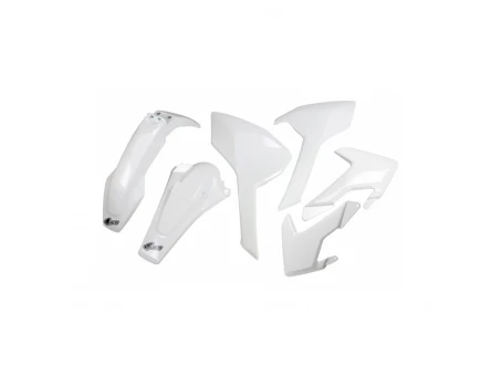 Kit complet plastice UFO HUSQVARNA TE/TX 125/250/300 17-19, FE 250/350/450/501 17-19 culoare OEM 19 (Alb) (HU618E999W) | HUKIT618999W