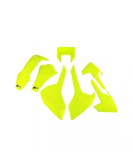 Kit complet plastice UFO HUSQVARNA TX/TE/FE '17-'19 Z culoare Galben FLUO (HU621DFLU)