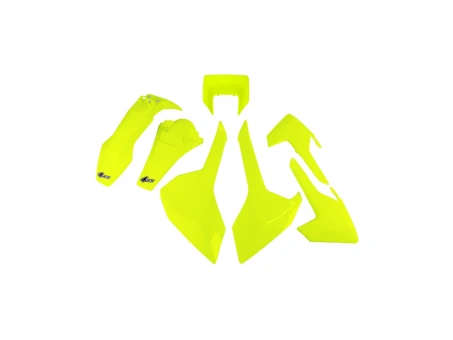 Kit complet plastice UFO HUSQVARNA TX/TE/FE 17-19 Z culoare Galben FLUO (HU621DFLU) | HUKIT621DFLU