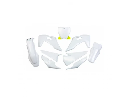 Kit complet plastice UFO HUSQVARNA TC 125/250 19-22, FC 250/350/450 19-22 culoare Alb (HU622E041) | HUKIT622041
