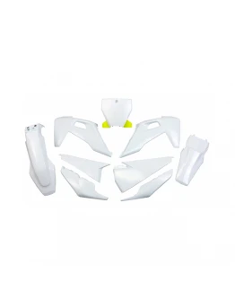 Kit complet plastice UFO HUSQVARNA TC 125/250 '19-'22, FC 250/350/450 '19-'22 culoare OEM (Alb) (HU622E999)