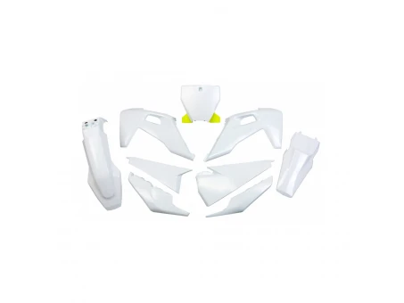 Kit complet plastice UFO HUSQVARNA TC 125/250 19-22, FC 250/350/450 19-22 culoare OEM (Alb) (HU622E999) | HUKIT622999