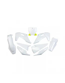 Kit complet plastice UFO HUSQVARNA TC 125/250 '19-'22, FC 250/350/450 '19-'22 culoare OEM '22 (Alb)