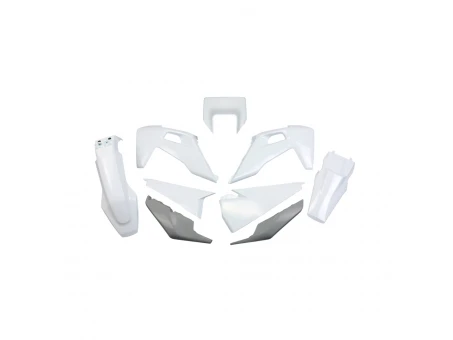 Kit complet plastice UFO HUSQVARNA TE 150 / 250 / 300 20-23, FE 250 / 350 / 450 / 501 20-23 Z culoare OEM (Alb/ Gri) (HU623E999) | HUKIT623999