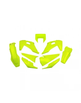 Kit complet plastice UFO HUSQVARNA TE 150 / 250 / 300 '20-'23, FE 250 / 350 / 450 / 501 '20-'23 Z culoare Galben Fluo (HU623DFLU)