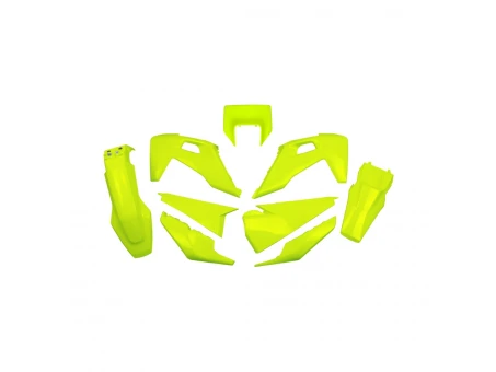 Kit complet plastice UFO HUSQVARNA TE 150 / 250 / 300 20-23, FE 250 / 350 / 450 / 501 20-23 Z culoare Galben Fluo (HU623DFLU) | HUKIT623DFLU