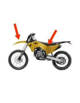 Kit complet plastice UFO (FULL KIT) HUSQVARNA TE 150 / 250 / 300 '24, FE 250 / 350 / 450 / 501 '24, culoare auriu