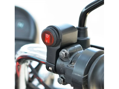 Intrerupator pentru motocicleta, ATV, impermeabil, aluminiu