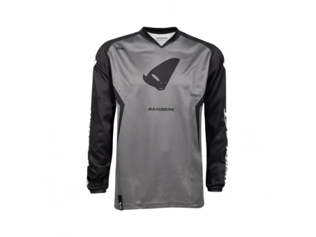 Tricou motocross UFO Bamberg - Gri/Negru