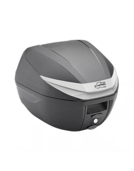 Top case KAPPA 30L MONOLOCK - Negru,Argintiu