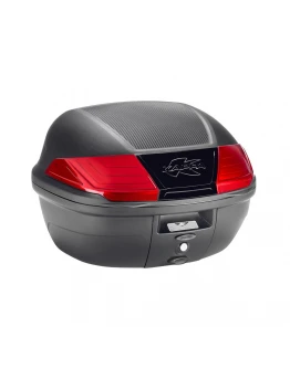 Top case KAPPA 40L MONOLOCK - Negru,Rosu