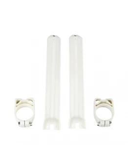 Protectie suspensie fata UFO KAWASAKI KX 125/250/500 '91-'93 culoare NEUTRAL (Z PROWADNICAMI)