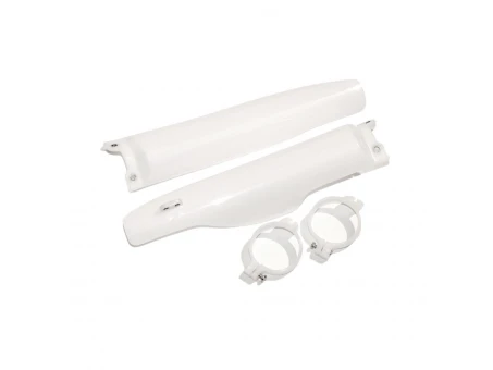 Protectie suspensie fata UFO KAWASAKI KX 125/250 04-08, KXF 250 04-05 culoare NEUTRAL (Z PROWADNICAMI) - Inlocuieste KA0376280 ORAZ KA03763280 | KA03760280